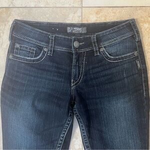 Silver Jeans Skinny Jeans in Dark Indigo Wash